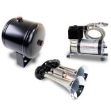 Kleinn Dual Chrome Horn Kit w/ 120 PSI Air Compressor / 0.5 gal Air Tank thumbnail 2