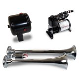 Kleinn Dual Chrome Horn Kit w/ 120 PSI Air Compressor / 0.5 gal Air Tank thumbnail 3