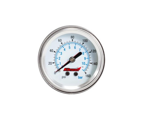 Kleinn Panel Mount/ Illuminated/ 160 PSI/ Dual Needle Air Pressure Gauge