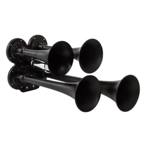 Kleinn Black Quad Horn/ 12.5In/10In/7.5In/6In - XCR2.0 Coated Zinc Alloy thumbnail 2