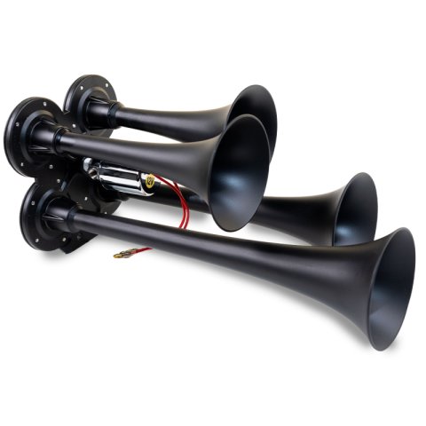 Kleinn Black Quad Horn/ 12.5In/10In/7.5In/6In - XCR2.0 Coated Zinc Alloy thumbnail 3