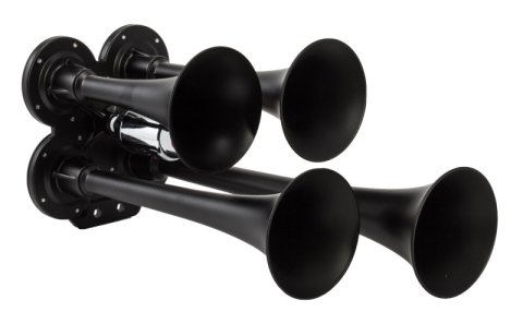 Kleinn Black Quad Horn/ 12.5In/10In/7.5In/6In - XCR2.0 Coated Zinc Alloy thumbnail 4