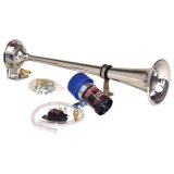 Kleinn Chrome Direct Drive Single Horn/ 13.5In - Chrome-Plated Spun Copper thumbnail 2
