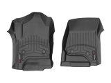 WeatherTech 2014+ Chevrolet Silverado 1500 Vinyl Front FloorLiner - Black (Fits Double / Crew Cab) thumbnail 1