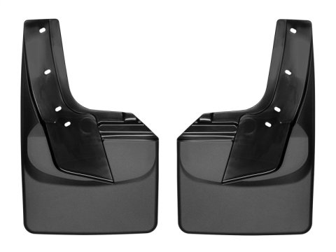 WeatherTech 19+ Dodge Ram w/ Factory Flares Rear No Drill Mudflaps - Black