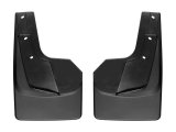 WeatherTech 19+ Dodge Ram w/o Factory Flares Rear No Drill Mudflaps - Black thumbnail 1