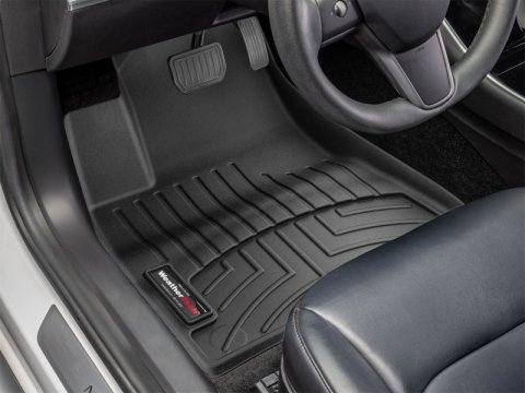 WeatherTech 17+ Tesla Model 3 Front FloorLiner - Black thumbnail 4