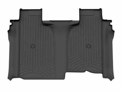 WeatherTech 2019+ Chevrolet Silverado 1500 Crew Cab Rear FloorLiner - Black thumbnail 1