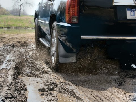 WeatherTech 11+ Ford Super Duty No Drill Mudflaps - Black thumbnail 5