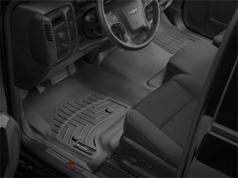 WeatherTech 14+ Chevrolet Silverado Front FloorLiner - Black thumbnail 6