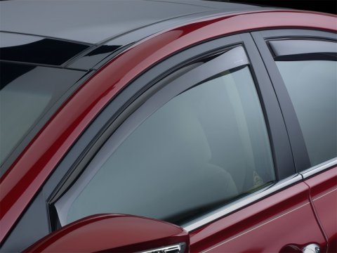 WeatherTech 99-07 Ford F250 Super Duty Crew Front Side Window Deflectors - Dark Smoke thumbnail 4