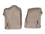 WeatherTech 14+ Chevrolet Silverado/GMC Sierra Crew and Double Cab Front FloorLiners - Tan thumbnail 4