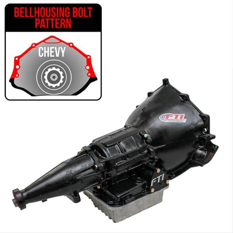 FTI Powerglide Transmission - Level 3 - 1000HP - OEM Case - Long - Pro Transbrake - GM OEM Bell thumbnail 3