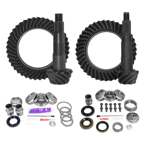 Yukon Gear Ring & Pinion Gear Kit Pkg F&R w/Install Kits Toyota 8.4/7.5R Diff 4.56 Ratio thumbnail 1