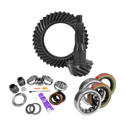 Yukon Gear 9.75in Ford 3.73 Rear Ring & Pinion Install Kit 2.53in OD Axle Bearings and Seal thumbnail 2