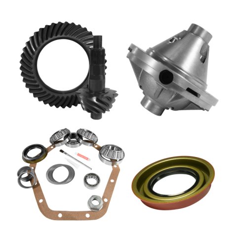 Yukon Gear 10.5in GM 14 Bolt 5.38 Rear Ring & Pinion Install Kit 30 Spline Positraction thumbnail 2