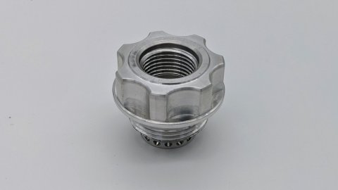 Granatelli -10AN ORB Female -20AN Male Threaded Insert Vented Oil Fill Cap - Natural thumbnail 2