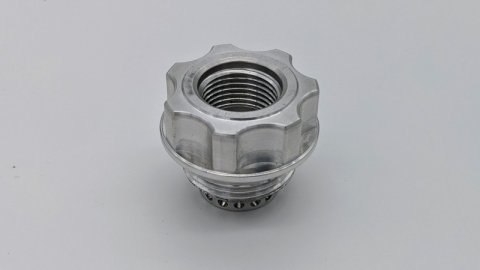 Granatelli -10AN ORB Female -20AN Male Threaded Insert Vented Oil Fill Cap - Natural thumbnail 3