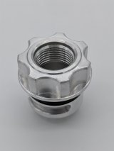 Granatelli GM LS/LT / Ford Coyote -10AN ORB Female Threaded Insert Vented Oil Fill Cap - Natural thumbnail 2