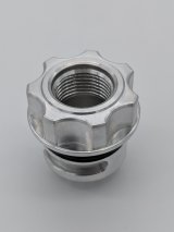 Granatelli GM LS/LT / Ford Coyote -10AN ORB Female Threaded Insert Vented Oil Fill Cap - Natural thumbnail 3