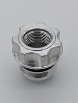 Granatelli GM LS/LT / Ford Coyote -10AN ORB Female Threaded Insert Vented Oil Fill Cap - Natural thumbnail 4