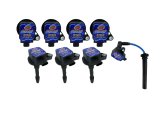 Granatelli 18-23 Ford 5.0L 4V Hi-Perf Coil-On-Plug Wire Conn Kit w/Coil Packs- Blue (65K Volt) thumbnail 2
