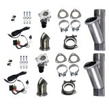Granatelli 2.25in Alum Mild Steel Electronic Dual Slip Fit Exhaust Cutout w/Band Clamps thumbnail 5