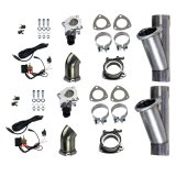 Granatelli 2.25in Alum Mild Steel Electronic Dual Slip Fit Exhaust Cutout w/Band Clamps thumbnail 6