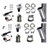 Granatelli 2.5in Aluminized Mild Steel Electronic Dual Exhaust Cutout w/Slip Fit & Band Clamp thumbnail 3