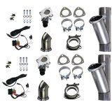 Granatelli 3.0in Alum Mild Steel Electronic Dual Slip Fit Exhaust Cutout w/Band Clamps thumbnail 6