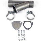 Granatelli 2.5in Aluminized Mild Steel Manual Exhaust Cutout w/Slip Fit/Band Clamp thumbnail 2