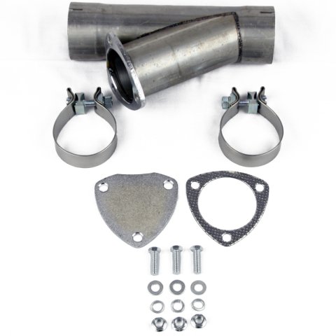 Granatelli 3.0in Aluminized Mild Steel Manual Exhaust Cutout w/Slip Fit/Band Clamp thumbnail 4