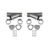 Granatelli 4.0in Aluminized Mild Steel Manual Dual Exhaust Cutout w/Slip Fit & Band Clamps thumbnail 2