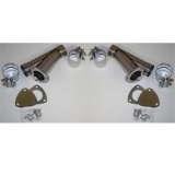 Granatelli 2.5in Stainless Steel Manual Dual Exhaust Cutout Kit w/Slip Fit Band Clamp thumbnail 2