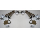 Granatelli 2.5in Stainless Steel Manual Dual Exhaust Cutout Kit w/Slip Fit Band Clamp thumbnail 3