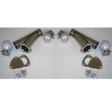 Granatelli 3.0in Stainless Steel Manual Dual Exhaust Cutout Kit w/Slip Fit & Band Clamp thumbnail 2