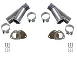 Granatelli 3.0in Stainless Steel Manual Dual Exhaust Cutout Kit w/Slip Fit & Band Clamp thumbnail 3
