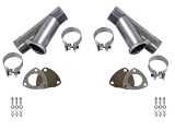 Granatelli 3.0in Stainless Steel Manual Dual Exhaust Cutout Kit w/Slip Fit & Band Clamp thumbnail 4
