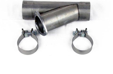 Granatelli 3.5in Stainless Steel Manual Exhaust Cutout Kit w/Slip Fit/Band Clamp