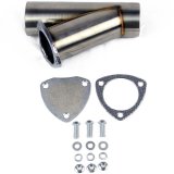 Granatelli 2.5in Stainless Steel Manual Exhaust Cutout thumbnail 2