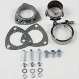 Granatelli 2.5in V-Band to Straight Connection Cutout w/Gaskets (3-Bolt) thumbnail 2