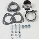 Granatelli 2.5in V-Band to Straight Connection Cutout w/Gaskets (3-Bolt) thumbnail 4