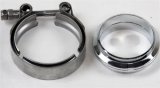 Granatelli 2.0in Flat Flanges w/V-Band Clamp thumbnail 1
