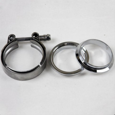 Granatelli 2.5in Mating Male to Female Flanges w/V-Band Clamp