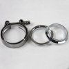 Granatelli 2.5in Mild Steel Mating Male to Female Flanges w/V-Band Clamp thumbnail 4