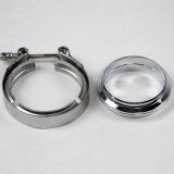 Granatelli 3.0in Flat Flanges w/V-Band Clamp thumbnail 1