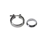 Granatelli 3.5in Aluminum Mating Male to Female Flanges w/V-Band/O-Ring Seal thumbnail 1