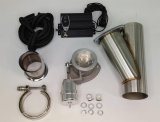 Granatelli 3.0in Stainless Steel Vacuum Controlled Electronic Dual Exhaust Cutout thumbnail 1