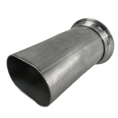 Granatelli 3.0in Round to 3.0in Oval Exhaust Adapter w/V-Band thumbnail 4