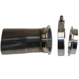 Granatelli 3in Round to 3in Oval Exhaust Pipe Adapter w/V-Band Connection thumbnail 3